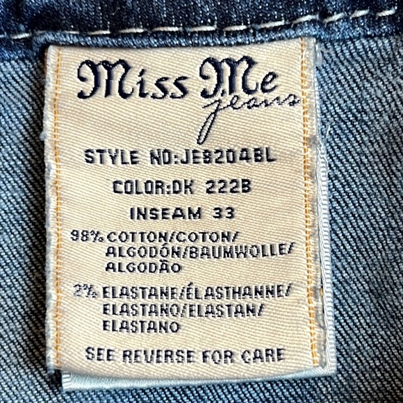 Miss Me boot jeans Size 30 - Picture 8 of 13